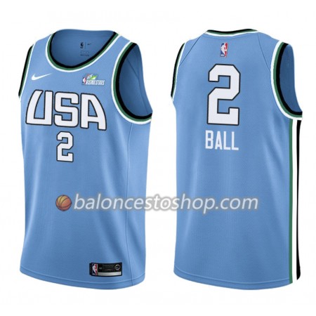 Camiseta Hombre NBA Los Angeles Lakers Lonzo Ball 2 Nike 2019 Rising Star Swingman